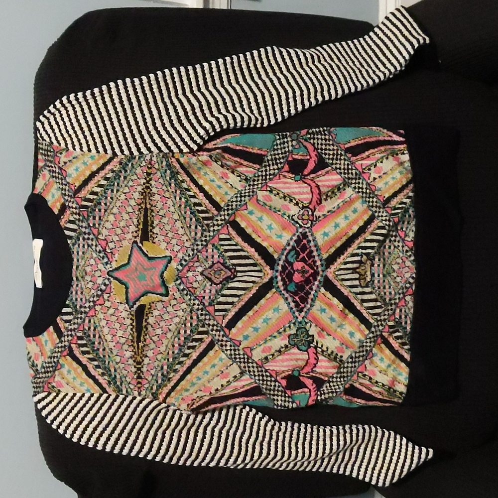 Anthropologie Aldomartins Teodora Abstract Sweater Small